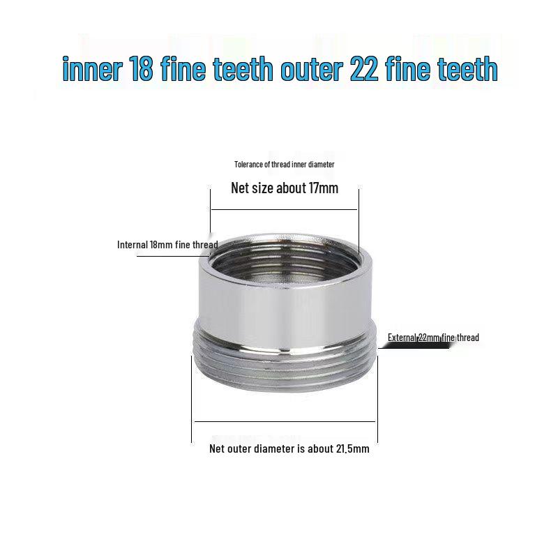 Faucet Adapter & Water Purifier Connector: M22 To 4-Point Coarse Thread Aerator