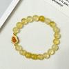Chalcedony Beaded Bracelets for Women 8mm Round Beads Natural Stone Bracelet Handmade Stretch Bangle DIY Jewelry Gifts