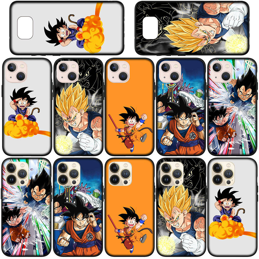 Etui na telefon do iPhone 17 15 16 Plus Xiaomi Poco X7 X6 F8 F7 M8 C85 C75 Redmi Note 14 12 11 13 Pro Max 14C 13C 15C Komiksy Dragon Gokus Vegeta IV Kule