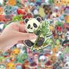 100 Cute Animal and Plant Stickers Mobile Phone Water Cup Waterproof Decorative Stickers Children's Hand Account Stickers