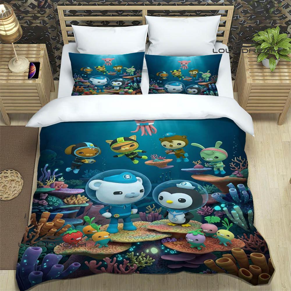 3D The-Octonauts Printed Bedding Sets Exquisite Bed Supplies Set Duvet Cover Comforter Set Bedding Set Luxury Birthday Gift