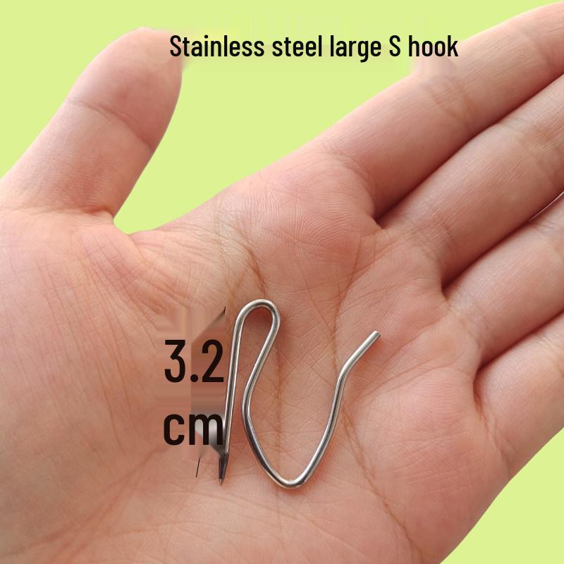 Stainless Steel Pointed Curtain S-Hook Fabric Hook