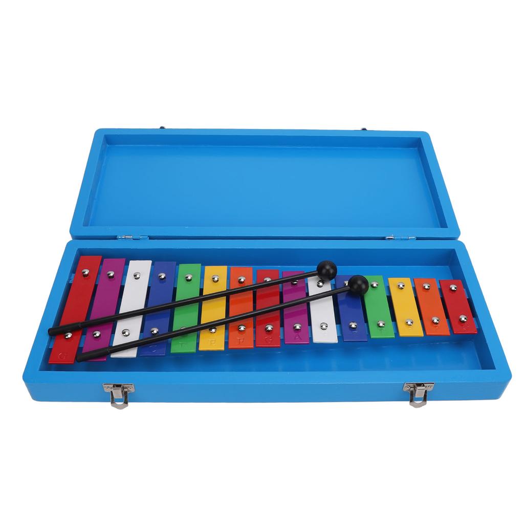 15 Töne Xylophon Glockenspiel Aluminiumplatte Buntes Kinder-Xylophon Spielzeug für Alter über 3