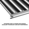 Silver Sausage Roller Rack Detachable Wooden Handle BBQ Grill Rack Hot Dog Griller  Outdoor BBQ