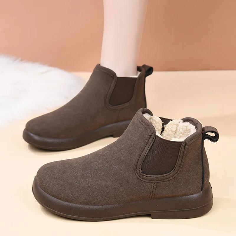 Fashion 2025 Winter Fur Snow Boots For Women Outdoor Warm Comfort Fuzzy Cotton Shoes Fashion Plush Ladies Boots Fluffy House Slippers