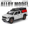 Reiseversion 1/24 TOYOTA Tacoma Legierung Pickup Automodell Diecast Metall Geländefahrzeuge Automodell Ton und Licht Kinderspielzeug Geschenk