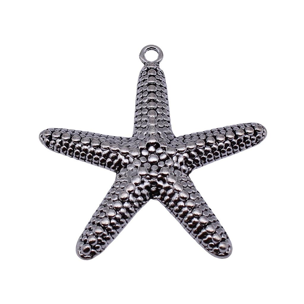 Starfish Charms Multi Color Metal Pendants For Beach Themed DIY Jewelry Accessories