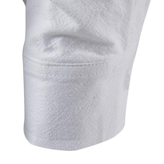 Men Shirt Thin Unfading Comfy Classic Pure Color Handsome Casual Yoga T-shirt for Office