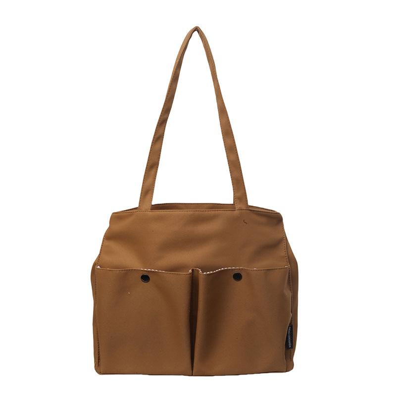 Canvas Bag Large Capacity Fashion Women's Bag New Spring and Summer Fashion Simple Handbag Women's Bag Commuter Shoulder Bag