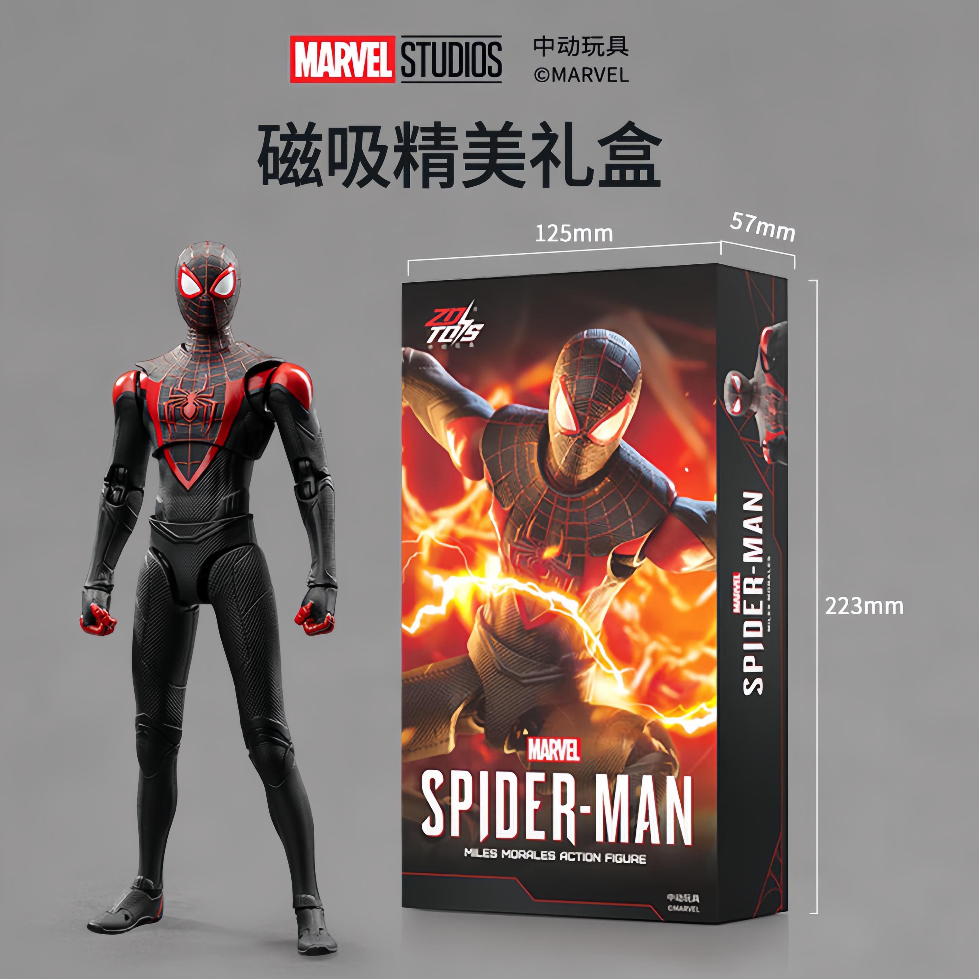 Genuine ZDTDS Toy Spider Man legends 1 10 SpiderMan 2099 Miles Morales Action Figure Adult Collectible Toy Gift 18cm