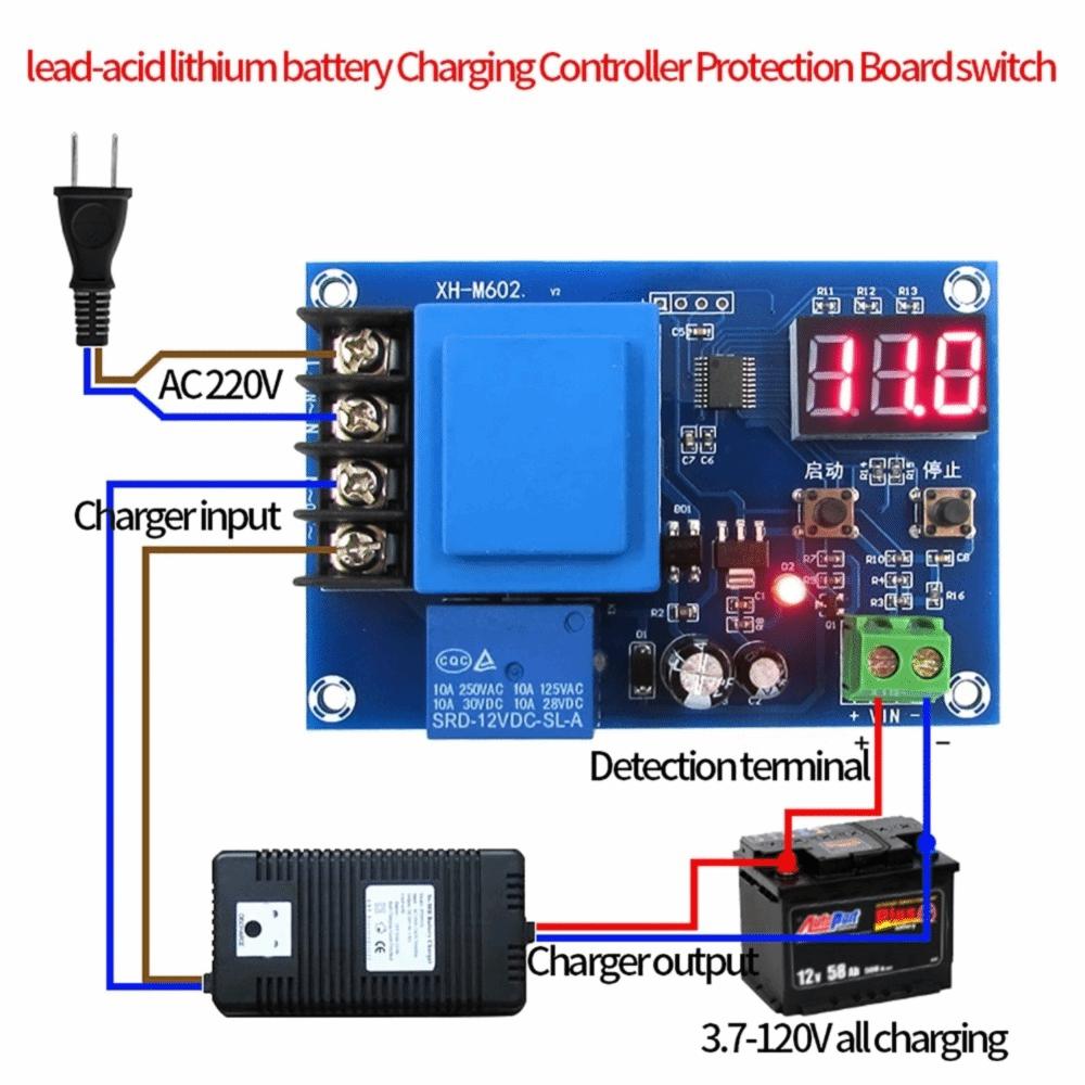 Digital Control Voltage Controller Module Charging Control Module  Lead Acid Battery