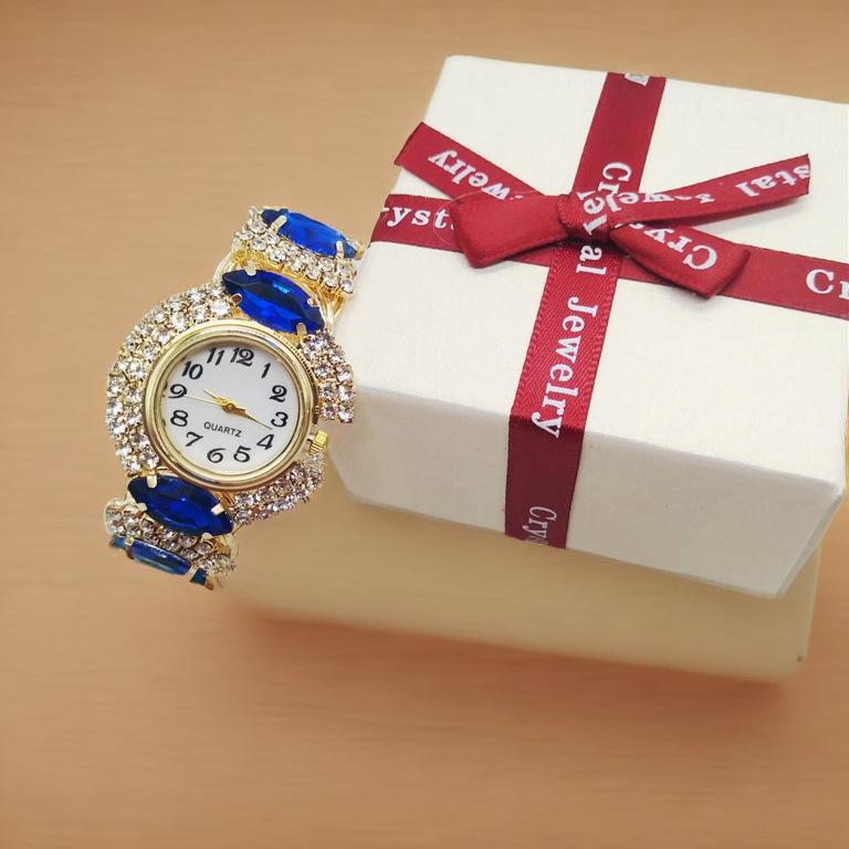 Stylish Women's Quartz Watch & Bracelet Set - Elegant & Popular Accessories