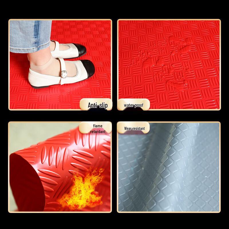 Jinsu Thickened Herringbone Anti-slip Rubber Floor Mat