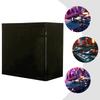 Професійні накидки для DJ-стійки - 47,6x45,3x23,6 дюймів Портативна DJ-будка Фасад - Чорна Оксфордська Тканина Покриття для Заходів на Вечірки