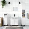 Vidaxl Set of 3 Bathroom Cabinets, White, Wood-Based Material