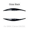 Headlight Eyelid Eyebrow Trims Fits for BMW 3 Series E90 E91 2005 -2011 Sedan/Touring Accessories ABS Gloss Black/Carbon Look