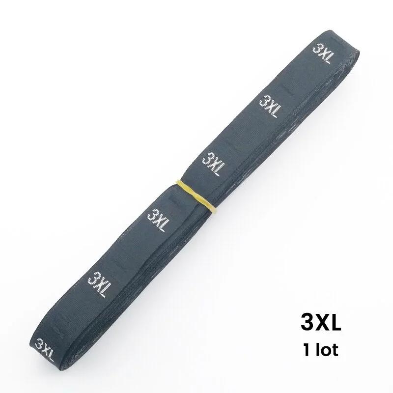 500 Pieces/batch Size Label Clothing Fabric Label Accessories Black and White Clothing Size Labels