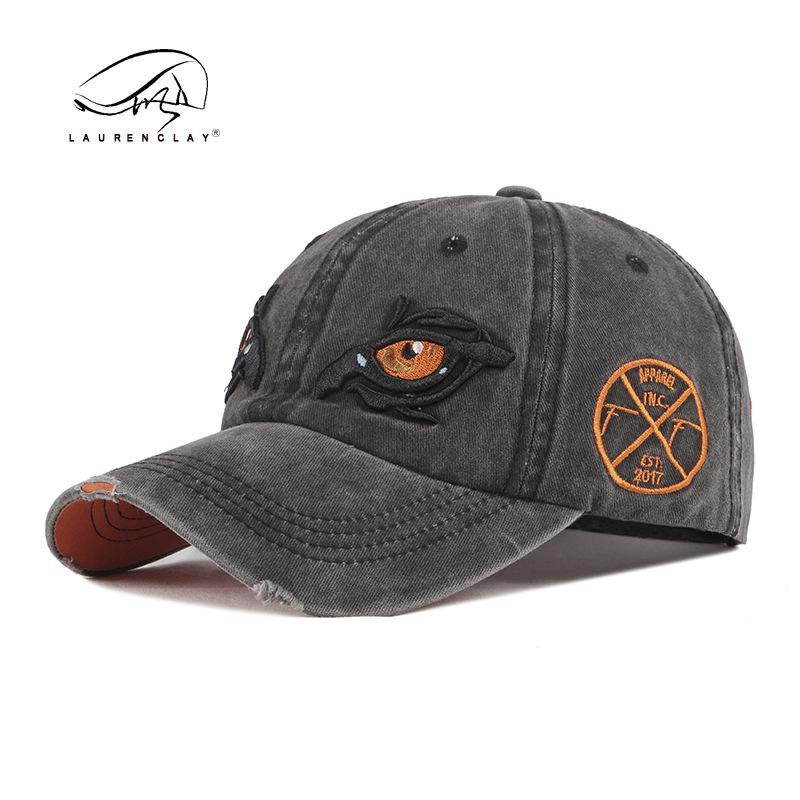 Hut Herren gewaschene Baumwolle dreidimensionale Stickerei Kappe Frühling und Sommer Outdoor Visor Sonnenschutz Baseballkappe Damen