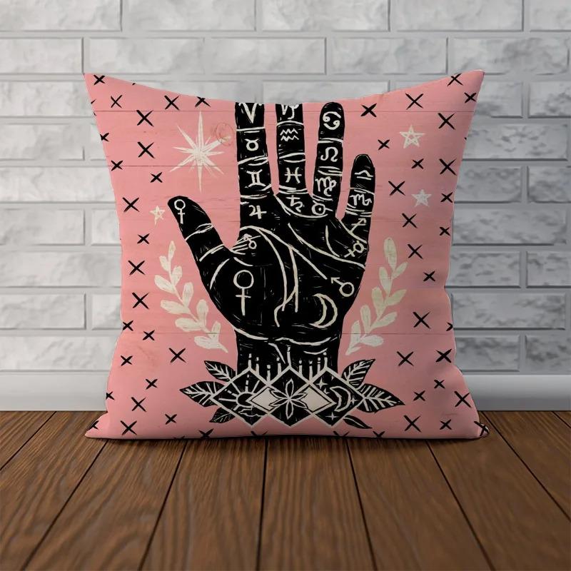 Halloween Holiday Party Decorations Pillowcase Living Room Sofa Cushion Cover Suitable for Home Bedroom Room Decoration