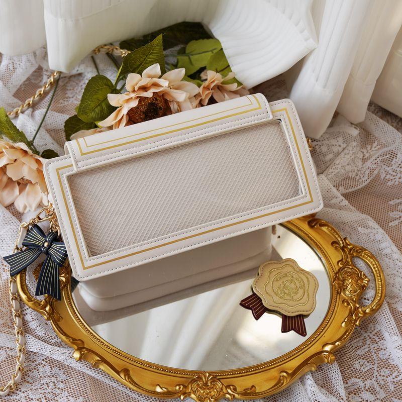 

Original Elegance One Shoulder Crossbody Flap Envelope Chain Creamy-white (In Stock)