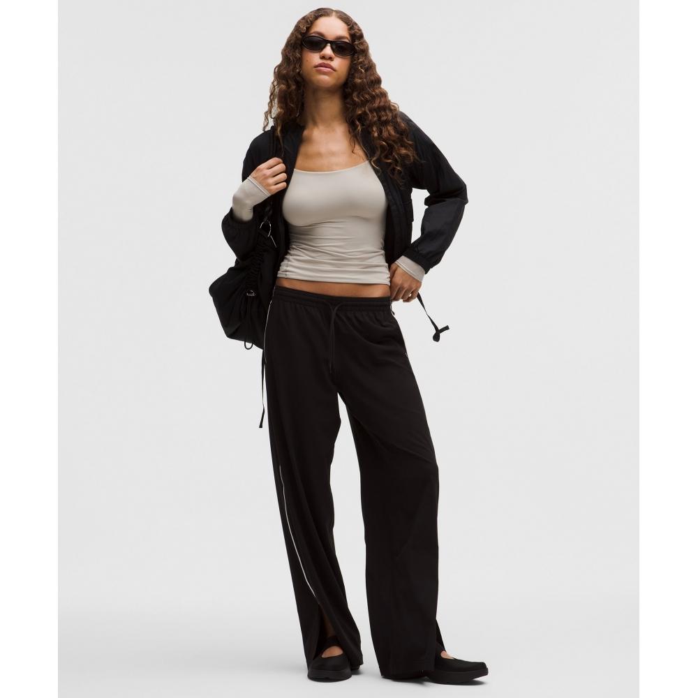 Lululemon Wundermost Ultra Soft Nulu Square Neck Long Sleeve Shirt Downtown Tan