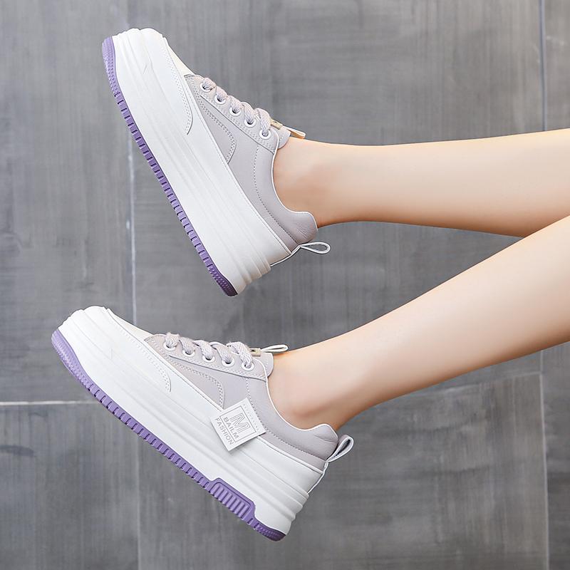 Vulcanized Shoes Small White Shoes Women  Spring and Summer New Platform Sponge Leisure Shoes