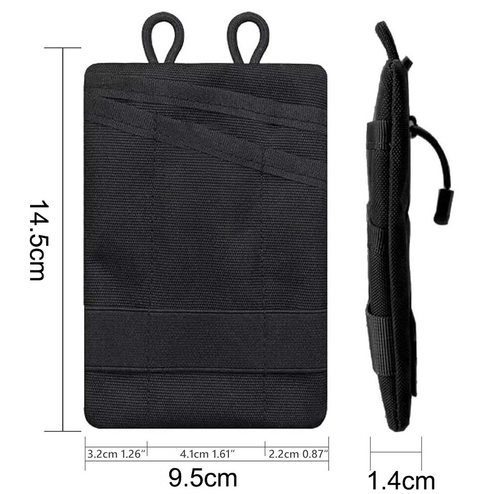 EDC Pouch with Abrasion Resistant Oxford Fabric Adjustable Strap and Multiple Tool Slots for Organized Carrying