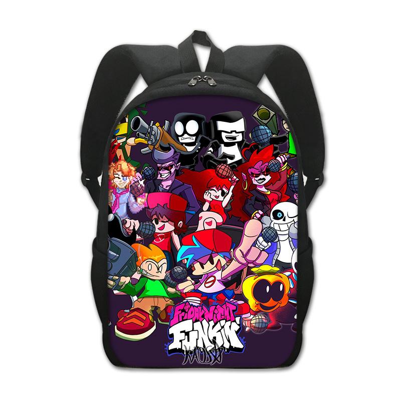 Friday Night Funkin Large Capacity Student School Bag Printed Backpack Creative Backpack