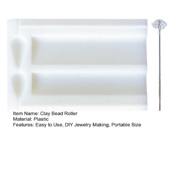 1 Set Tonperlenroller Perlenlochmacher DIY Schmuckherstellungswerkzeuge 12/15MM Polymer Clay Ohrringe Tropfenförmige Perlenform Werkzeuge