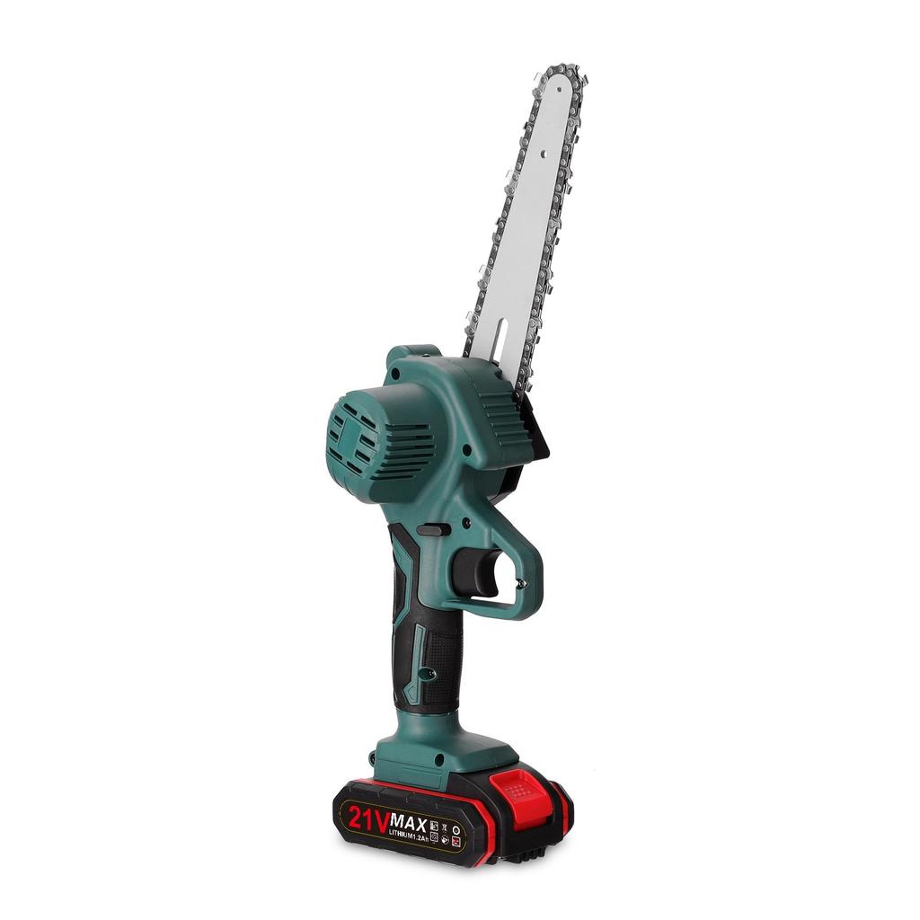 21V Two Battery Portable Mini Electric Pruning Saw Rechargeable Small Wood Spliting Chainsaw