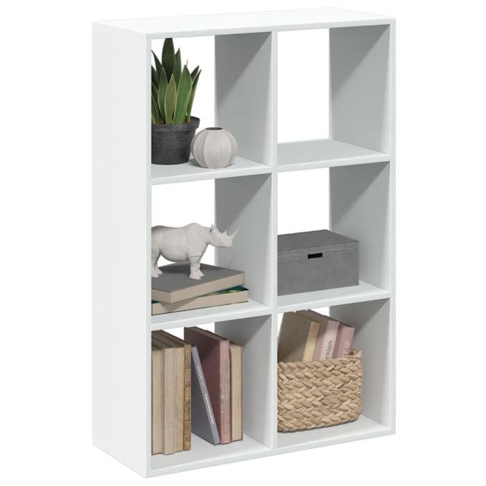 VidaXL Room Divider Shelf White 69.5x29x103.5 Cm, Shelf, Bookcase, Storage Shelf, Bookcase, 858012