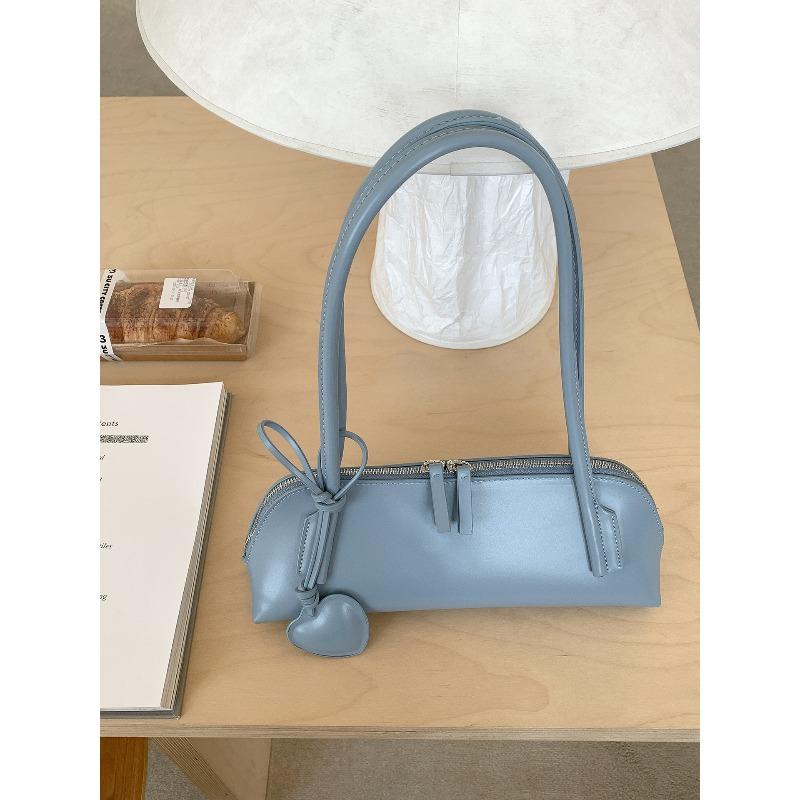 

Сумка-багет, простая сумка под мышкой, нишевая и универсальная новая ручная сумка через плечо для женщин синий