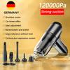 120000Pa Powerful Wireless Vacuum Cleaner Strong Car Home Office Multifunction Brushless Vacuum Cleaner Handheld Portable Wireless Car Vacuum Cleaner