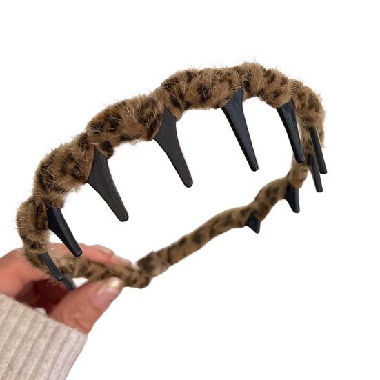 Women Headband Ribbon Decor Anti-slip Teeth Headband Lightweight Versatile Hair