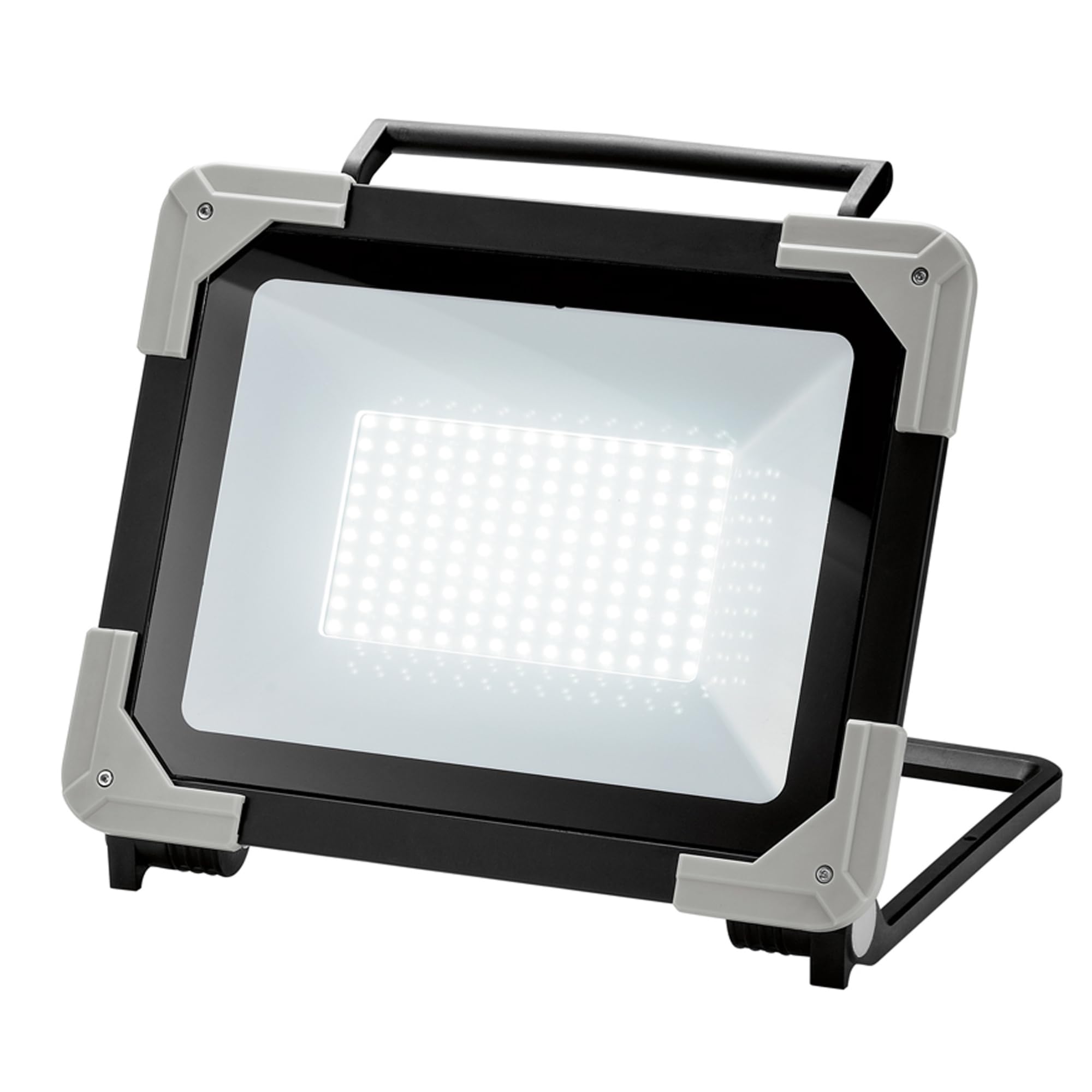 

Takagi EARTH MAN LED Work Light, Slim, Compact, 10,000 Lumens, Dustproof, Waterproof, IP65, 4 Brightness Levels, Wide Angle, Black x Gray, 2m Power