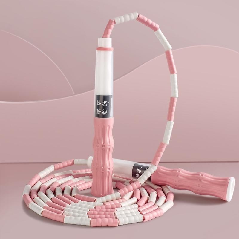 Keep Workout and Weight Loss Fitness Segmented Adjusted Beaded Jumping Rope