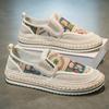 Fashion Espadrilles Casual Slip-on Designer Sneaker Men Printed Canvas Loafers Shoes for Men Original Men Shoes Driving Shoes