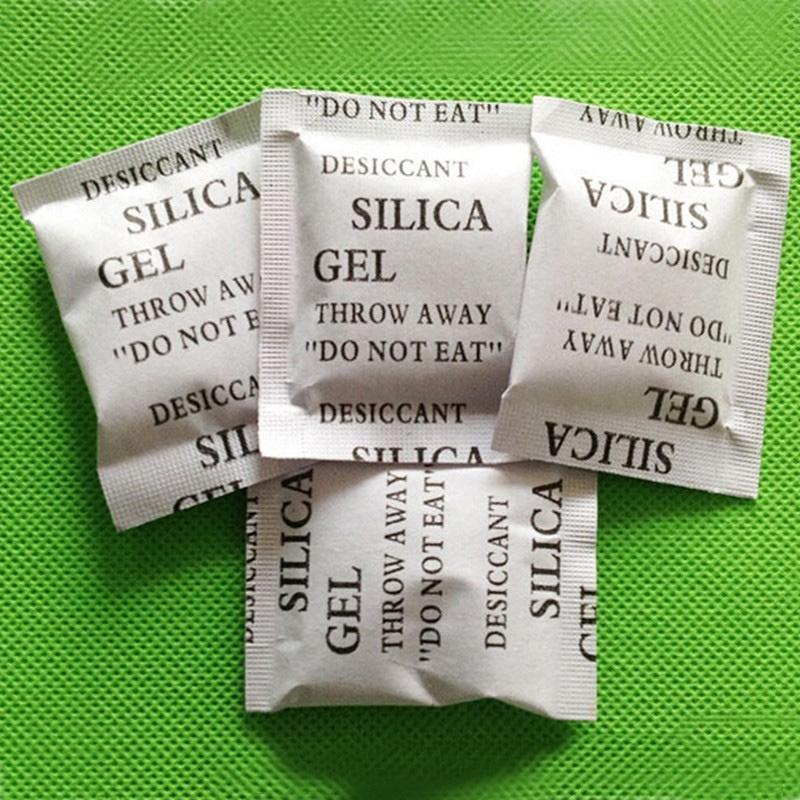 100 kusů 1g silikagelových vysoušecích sáčků Silně adsorbují vodu a vlhkost