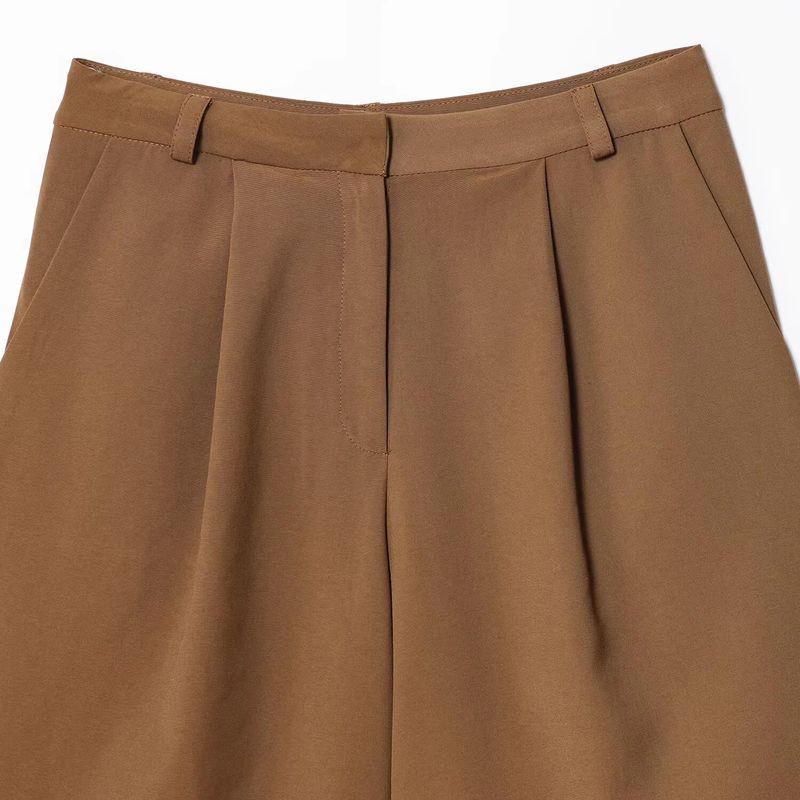 Araltay New Arrival Fashion Style Women's Clothing Fashion with Belt Short Sleeve Suit Outwear Wide Suit Shorts