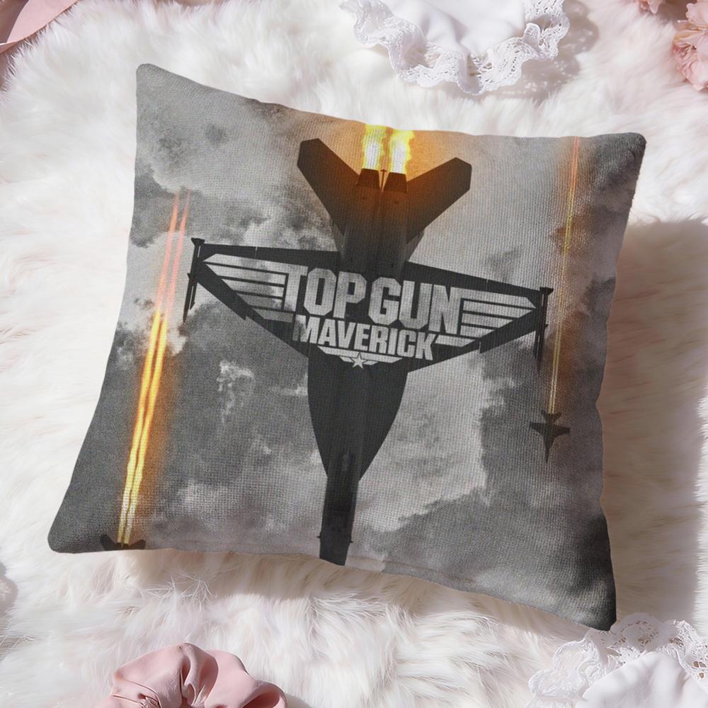 Classic Film T-Top GunS Cushion Cover Premium Comfort Reversible Pillow Cove -Two in One Design for Any Room & Car Interior