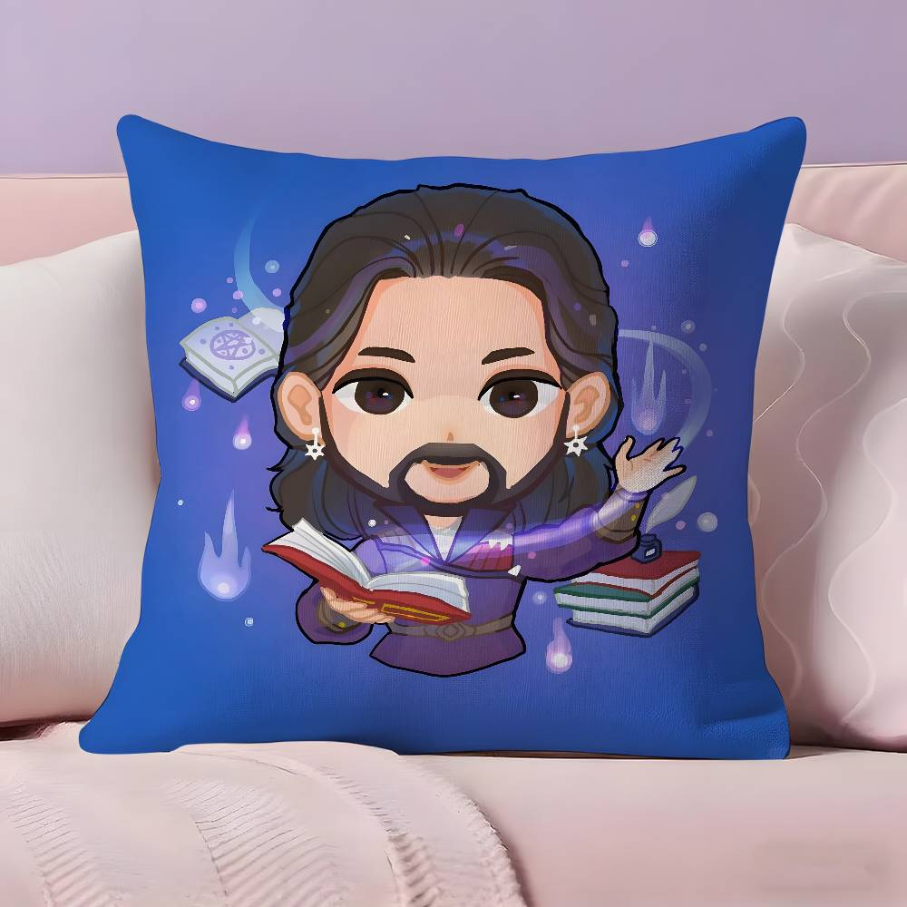 Cartoon Style B-Baldurs Gate 3 Pillow Case Pillowcase Ultra Soft Skin Friendly Fabric Cloud Like Comfort & Concealed Zipper