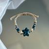 Handgemachtes Keramikarmband im Boho-Stil mit Sternmotiv für Frauen und Mädchen, einzigartiges verstellbares Armband im Ethno-Stil, Schmuck, Accessoires, Geschenke