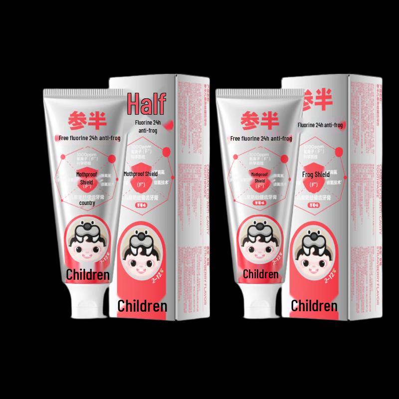 

Canban Kids Fluoride Anti-Cavity Toothpaste - Strawberry 60g (2-Pack)