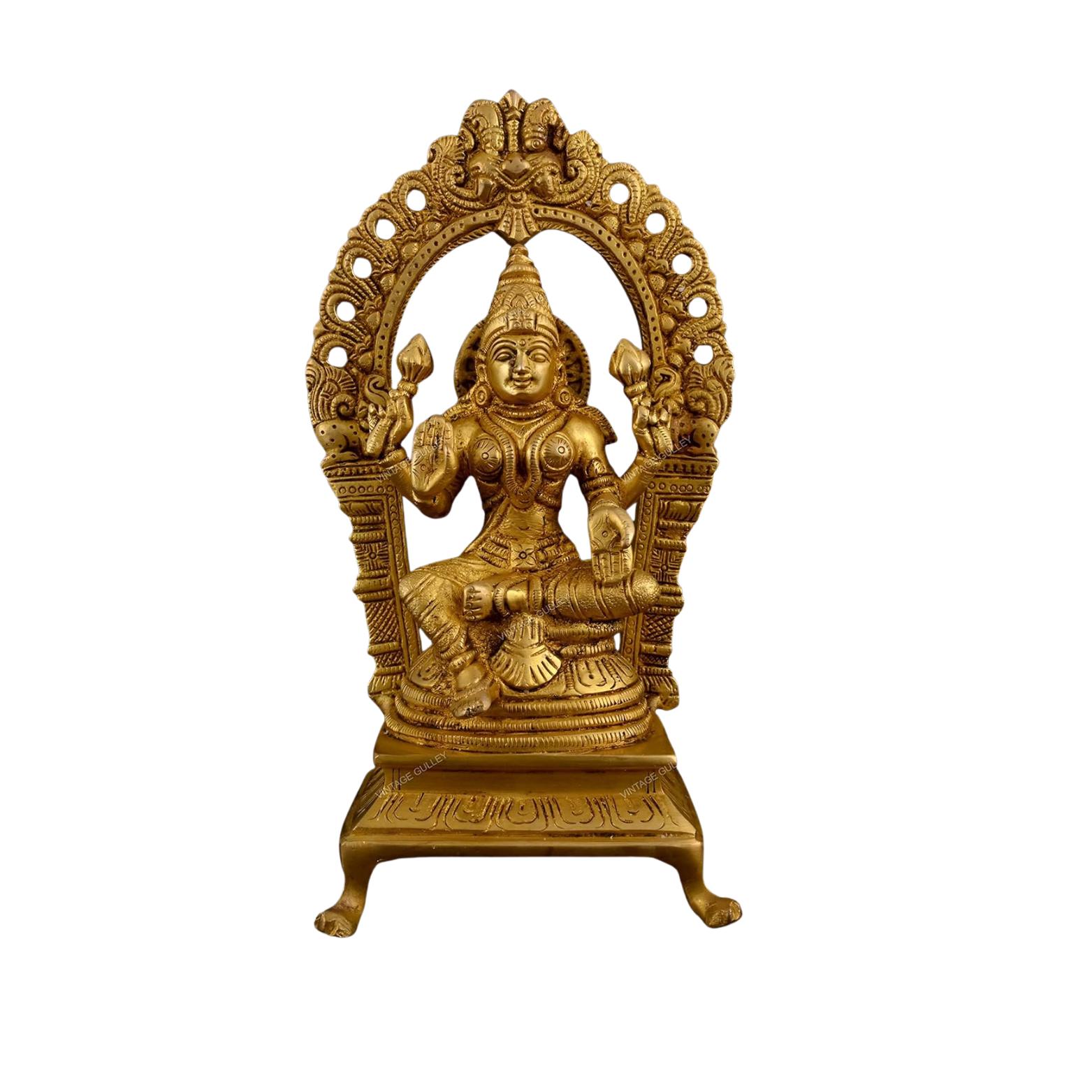 Lord Laxmi Murti Laxmi Idol, Brass Statue For Home Entrance Good Luck Idol