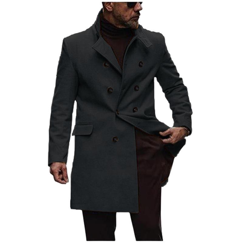 2024 European Plus Size Men's Woolen Outdoor Coat - Best Seller