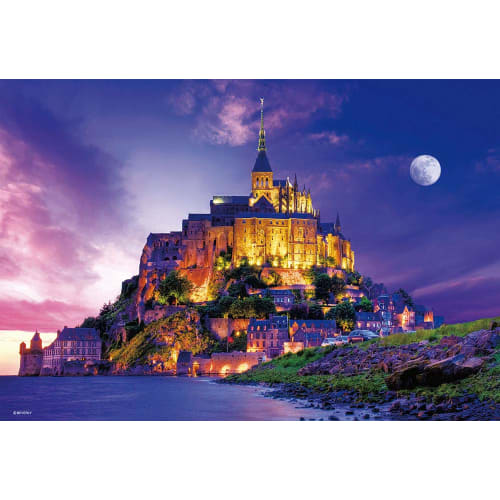 

[Made in Japan] Beverly 1000 Piece Jigsaw Puzzle Twilight Mont Saint Michel Micro Piece (26 x 38cm)