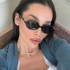 New Elliptical sunglasses For women Fashion Black Small Frame Sun Glasses Female Retro Clear Lenses Eyewear Lady Trendy UV400