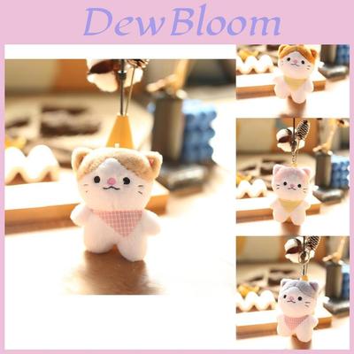 Adorable Soft Plush Cat Keychain Cute Cat Bag Charm Fluffy Cat Doll Pendant