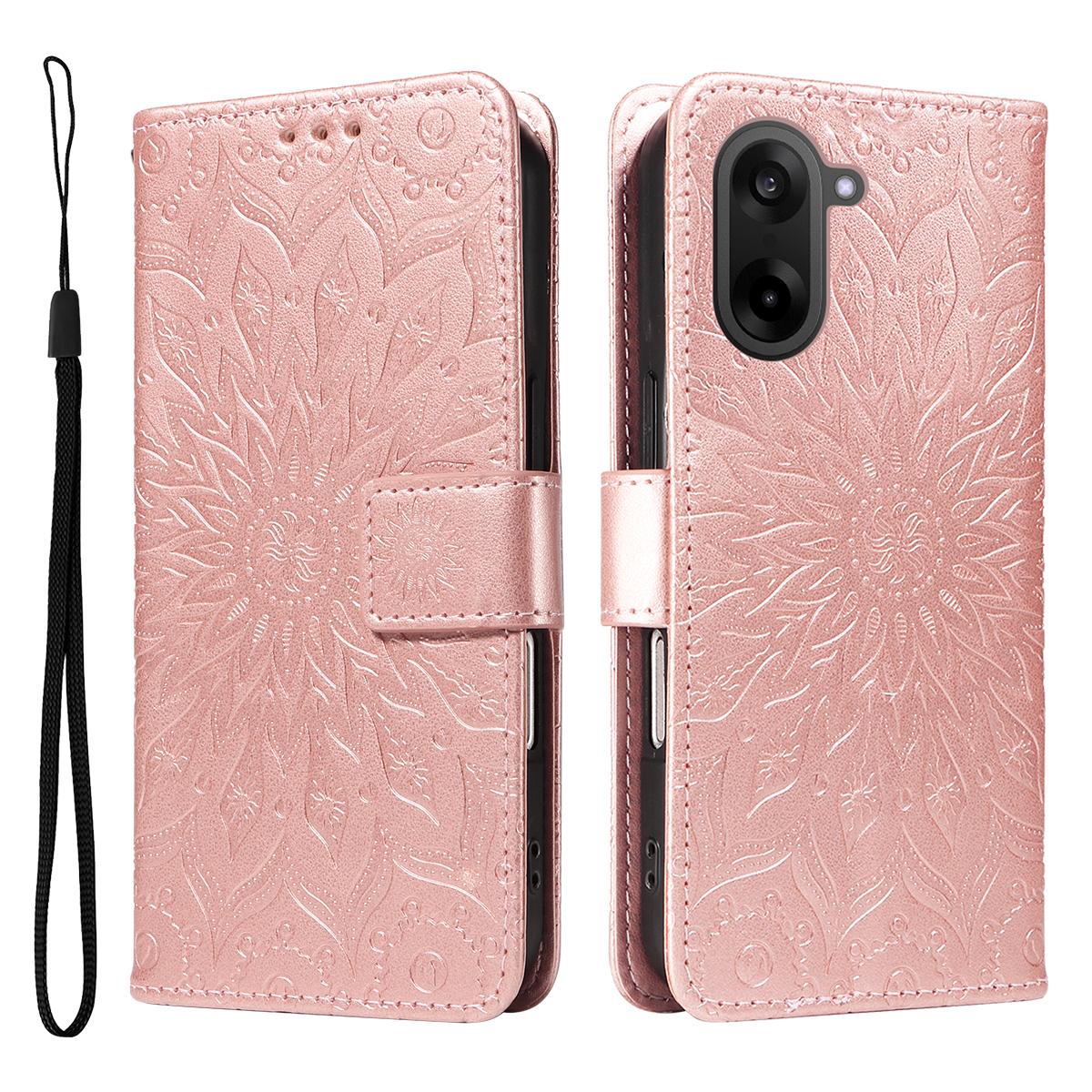For OnePlus Nord CE5 5G/OnePlus Ace 5 Racing 5G Leather Wallet Case Sunflower Imprinted Phone Cover G