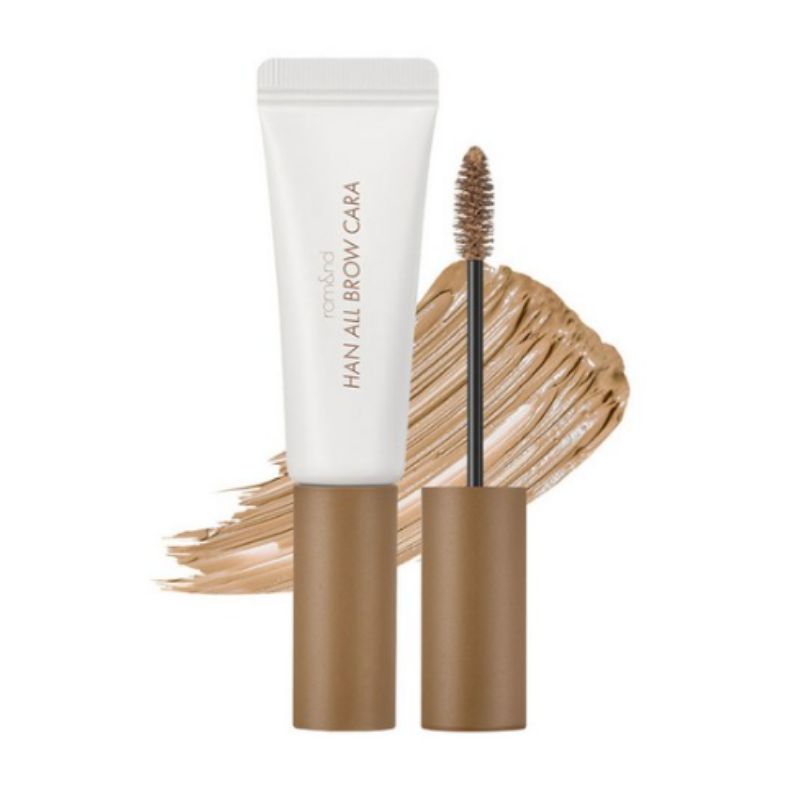 rom&nd Han All Brow Cara 9g Long-Lasting Eyebrow Mascara for Natural Brow Styling & Color Fixing